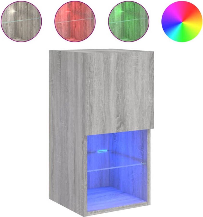 VidaXL Tv-meubel Grijs Sonoma Eiken 30 5x30x60 cm Tv-meubel Tv-meubelen Tv Kast Opbergkast