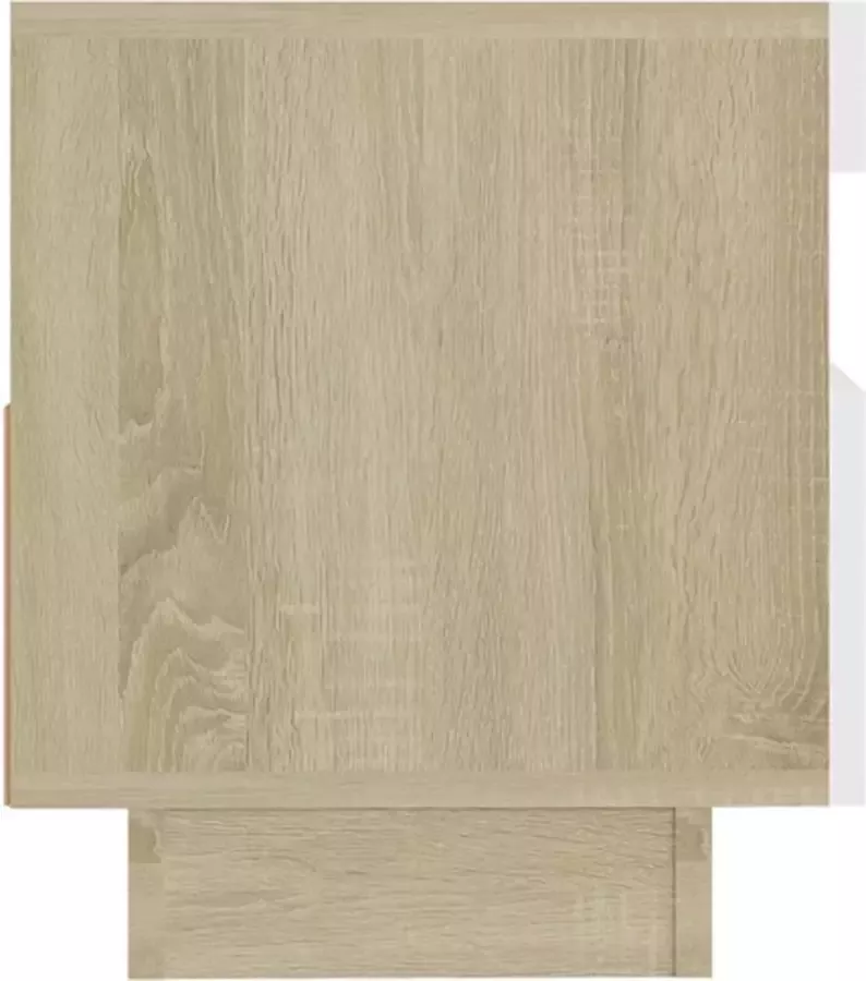 VidaXL Tv-meubel met LED-verlichting 80x35x40 cm wit en sonoma eiken - Foto 3