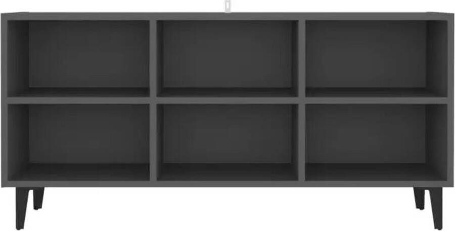 VidaXL -Tv-meubel-met-metalen-poten-103 5x30x50-cm-grijs - Foto 2