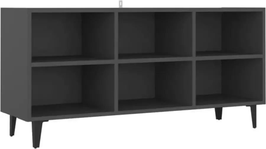 VidaXL -Tv-meubel-met-metalen-poten-103 5x30x50-cm-grijs - Foto 3