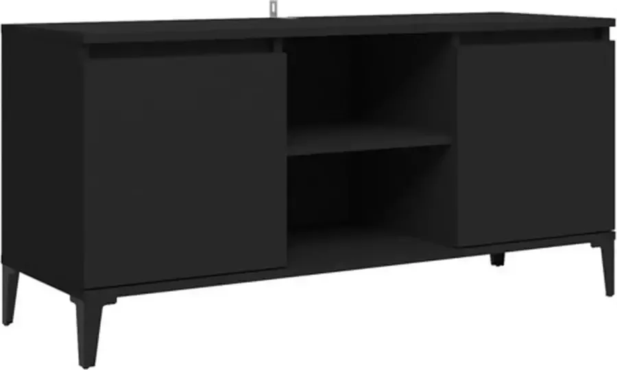 VidaXL -Tv-meubel-met-metalen-poten-103 5x35x50-cm-zwart - Foto 3