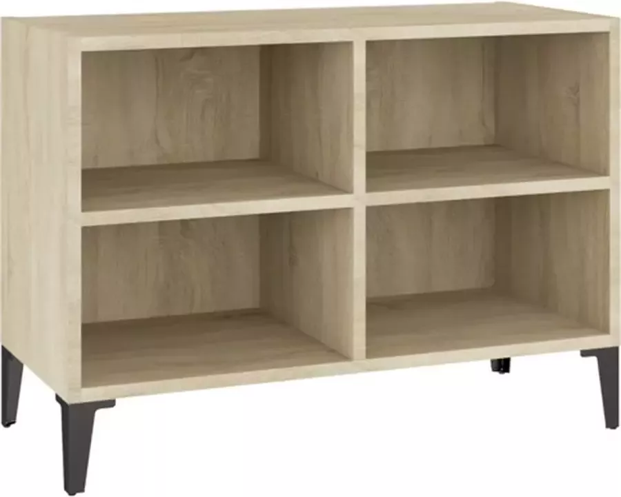 VidaXL -Tv-meubel-met-metalen-poten-69 5x30x50-cm-sonoma-eikenkleurig - Foto 2