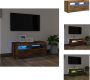 VidaXL TV-meubel Modern TV-meubel 90x35x40 cm Gerookt eiken RGB LED-verlichting Kast - Thumbnail 2