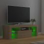 VidaXL TV-meubel Nordic TV-meubel Sonoma Eiken 120 x 35 x 40 cm Met RGB LED-verlichting Kast - Thumbnail 1