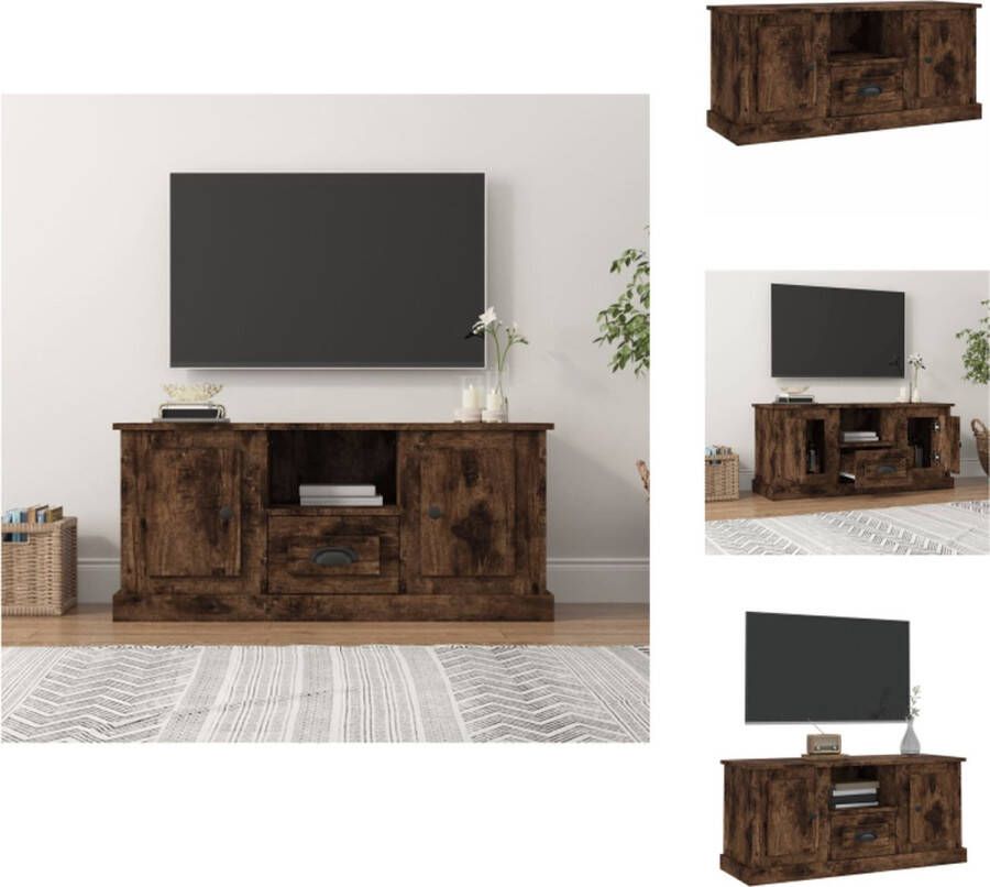 vidaXL Tv-meubel s Tv-meubels 100 x 35.5 x 45 cm Gerookt eiken Kast