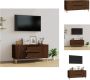 VidaXL TV-meubel Scandinavische stijl Meubel Afmetingen- 102 x 44.5 x 50 cm Kleur- Bruineiken Kast - Thumbnail 2