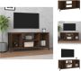 VidaXL Tv-meubel Serene Tv-meubel 102 x 35 x 45 cm Bruineiken Kast - Thumbnail 2