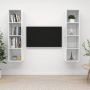 VidaXL tv-meubel set Hoogglans wit 37 x 37 x 142.5 cm (B x D x H) Kast - Thumbnail 1