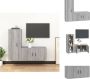 VidaXL TV-Meubel Set Klassiek Grijs Sonoma Eiken 80x34.5x40cm 40x34.5x100cm Kast - Thumbnail 2