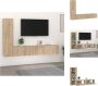 VidaXL Tv-meubel set Sonoma eiken 2x 80x30x30cm 2x 30.5x30x60cm Kast - Thumbnail 2