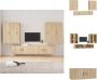 VidaXL TV-meubel set Sonoma eiken 4 x 40x34.5x100 cm 2 x 100x34.5x40 cm Kast - Thumbnail 1