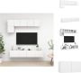 VidaXL TV Meubel Set Televisiemeubel Wit 60x30x30cm 80x30x30cm Kast - Thumbnail 2