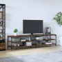 VidaXL TV-meubel Smoked Eiken 200x30x50cm Trendy en praktisch design Kast - Thumbnail 1