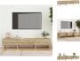 VidaXL TV-meubel Sonoma Eiken 150x34.5x30 cm Stevig materiaal opbergruimte stevig blad Kast - Thumbnail 2