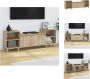 VidaXL TV-meubel Sonoma Eiken 160 x 35 x 55 cm Stevig Bewerkt Hout Kast - Thumbnail 2