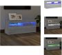VidaXL TV-meubel Sonoma Eiken 90 x 35 x 40 cm LED-verlichting Bewerkt Hout Kast - Thumbnail 2