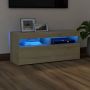 VidaXL TV-meubel Sonoma Eiken 90 x 35 x 40 cm Met RGB LED-verlichting Kast - Thumbnail 2
