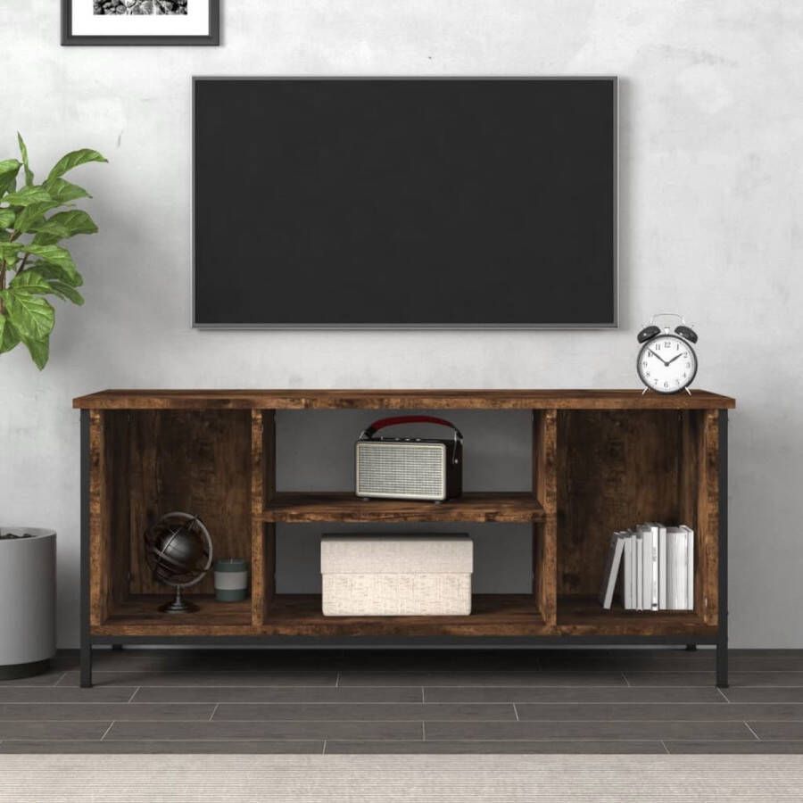 VidaXL Tv meubel spaanplaat 102x35x45 cm kleur smoked eiken