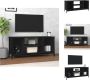 VidaXL TV-meubel Staal 102x35x45 cm Zwart Kast - Thumbnail 2