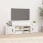 VidaXL TV-meubel Stevige Televisiekasten Wit 80 x 31.5 x 36 cm (B x D x H) Bewerkt hout Kast - Thumbnail 1