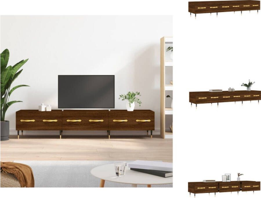 VidaXL TV-meubel Trendy 150x36x30 cm Bruineiken Stevig materiaal Kast