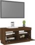 VidaXL TV-meubel Trendy Bruineiken 80 x 35 x 40 cm RGB LED-verlichting Kast - Thumbnail 1