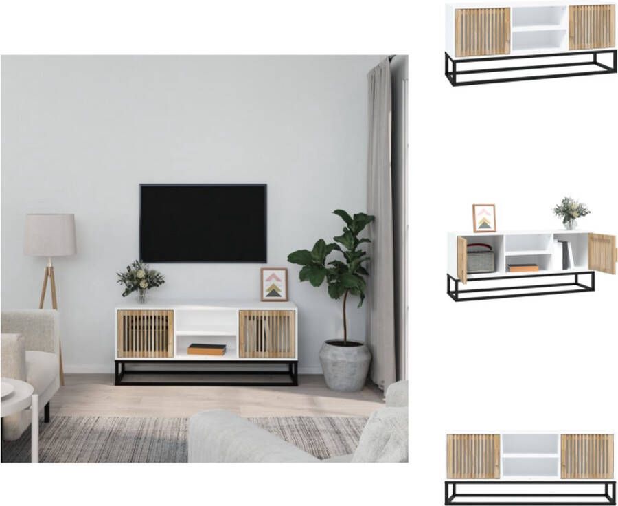 VidaXL Tv-meubel Trendy en praktisch 105 x 30 x 45 cm Wit Kast