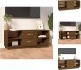 VidaXL Tv-meubel Trendy Houten televisiemeubel 100x34x40 cm Massief grenenhout Kast - Thumbnail 2