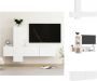 VidaXL Tv-meubel Trendy Televisiekast Afmetingen- 100 x 30 x 30 cm Kleur- Wit Kast - Thumbnail 2