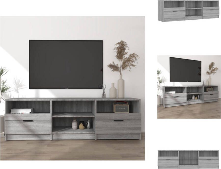 vidaXL TV-meubel Trendy TV-meubel 150 x 33.5 x 45 cm Grijs sonoma eiken Kast