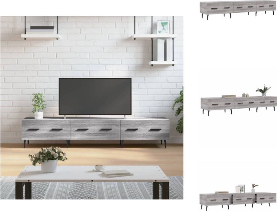 VidaXL TV-meubel Trendy Tv-meubels 150 x 36 x 30 cm Grijs sonoma eiken Kast