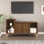 VidaXL Tv-meubel TV-kast 100x35x55 cm bruineiken hout Kast - Thumbnail 1