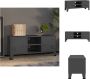 VidaXL TV-meubel Urban Antraciet 105 x 35 x 42 cm Metalen constructie 2 deuren 1 schap Kast - Thumbnail 2