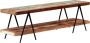 VidaXL TV-meubel Vintage en elegant Massief gerecycled hout Gepoedercoat ijzer 160x40x50 cm Kast - Thumbnail 1