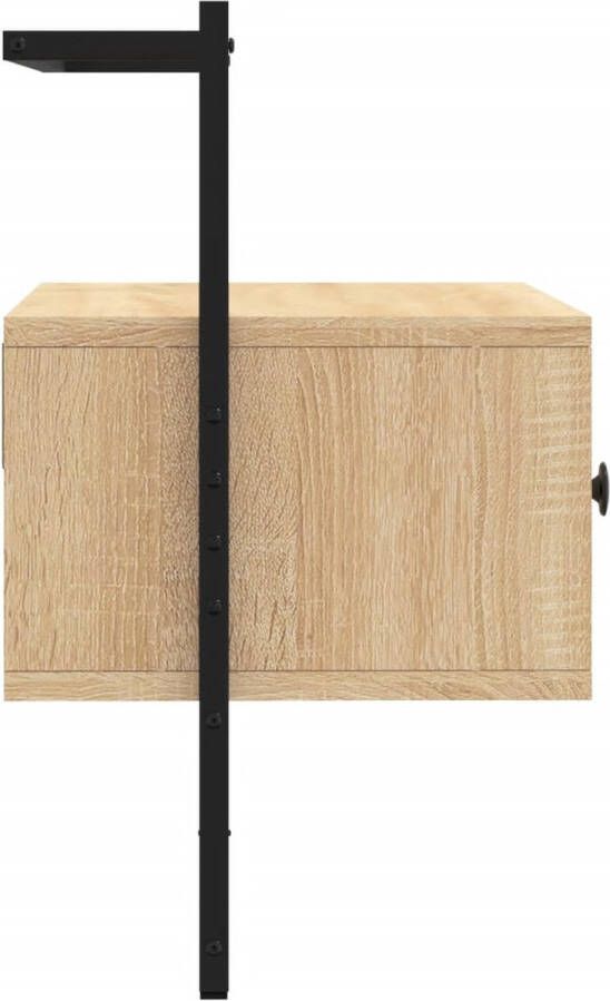 VidaXL -Tv-meubel-wandgemonteerd-60 5x30x51-cm-hout-sonoma-eikenkleurig - Foto 3