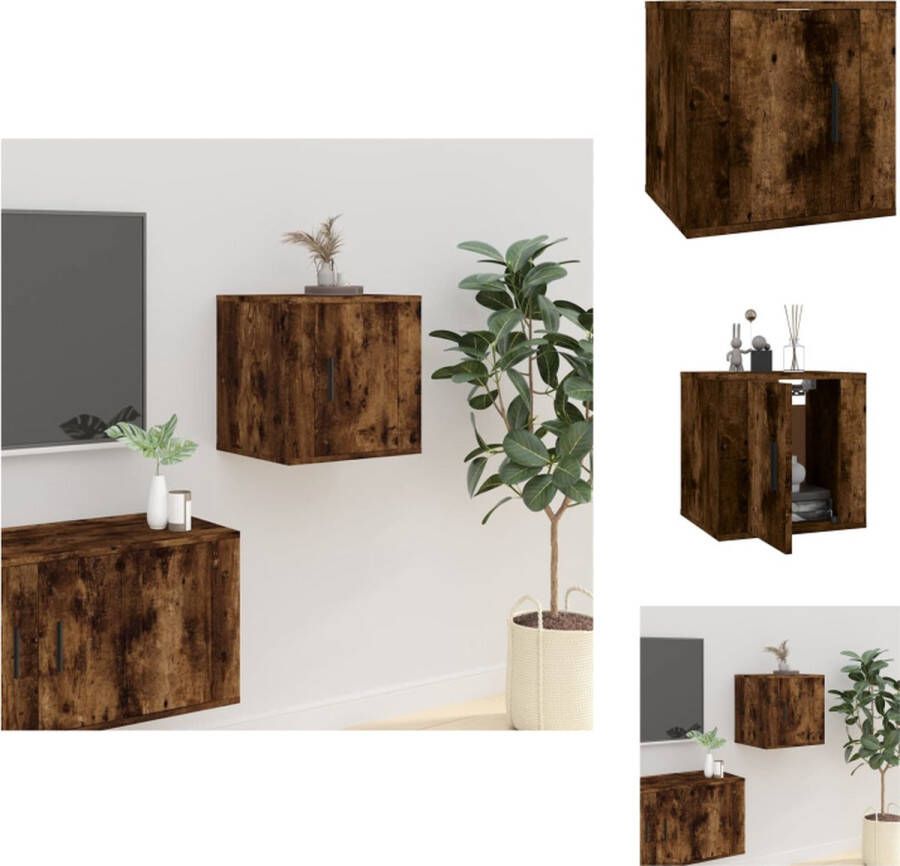 VidaXL TV-meubel Wandgemonteerd Kast 40 x 34.5 x 40 cm Gerookt eiken Kast