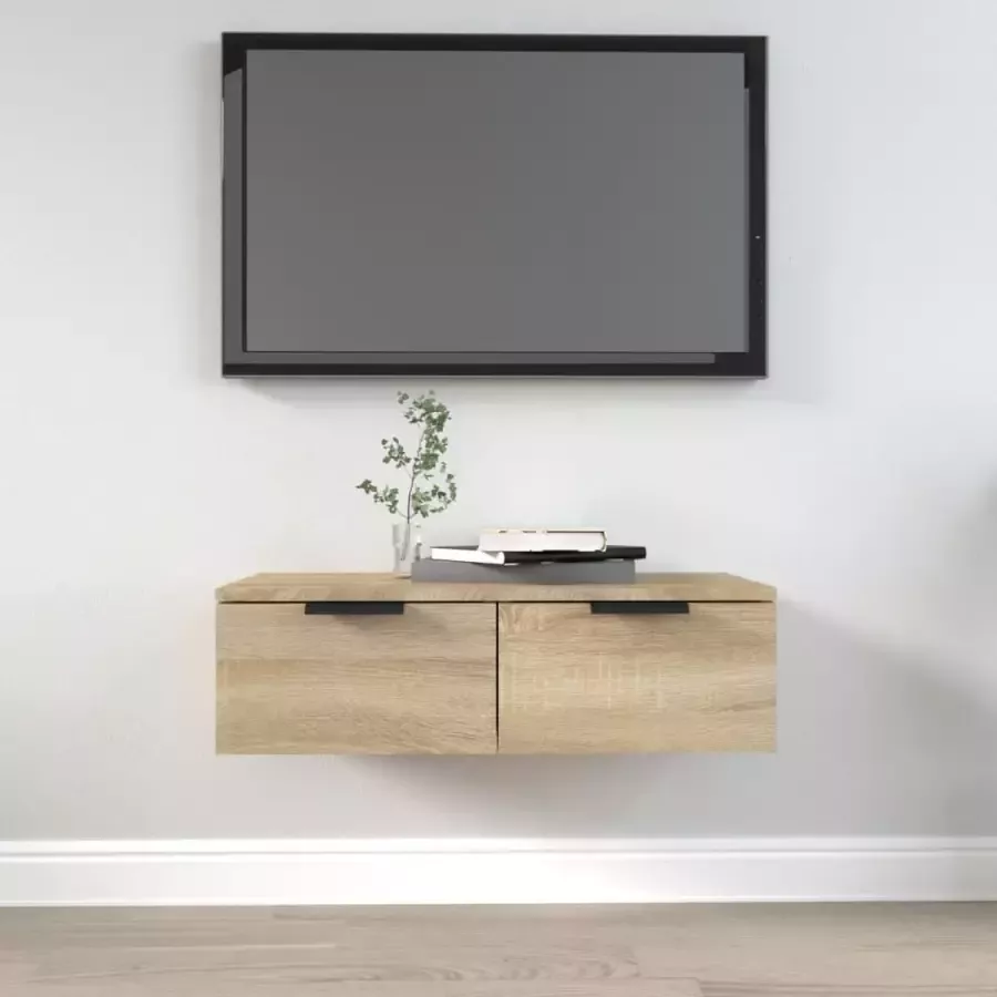 vidaXL Tv meubel wandkast 68x30x20 cm lichtbruin