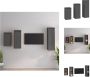 VidaXL TV-meubel wandmeubel massief grenenhout grijs montage vereist 3 matenHet transformeert een lege muur in een designelement Incl 30x30x60 cm 30x30x80 cm en 30x30x100 cm tv-meubels Kast - Thumbnail 2