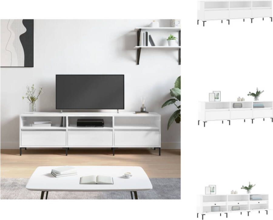 VidaXL Tv-meubel Wit Stijlvol Meubel 150x30x44.5 cm Kast