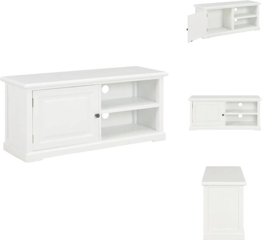 VidaXL Tv-meubel Tv-meubels Tv-kast Tv-kasten Tv-meubel 90x30x40 cm hout wit