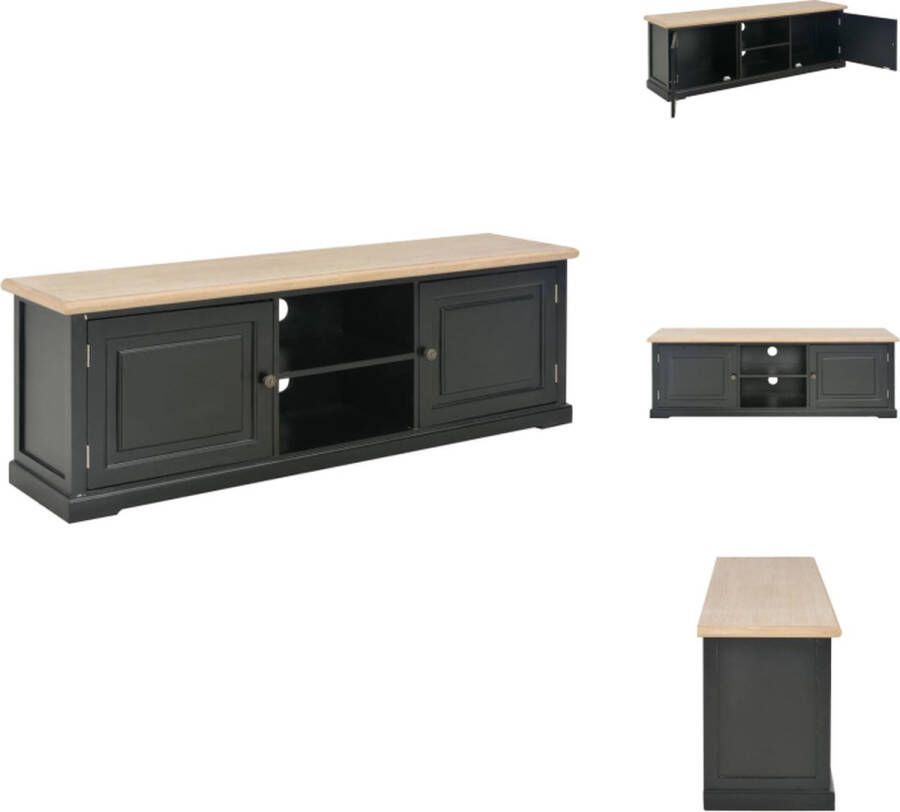VidaXL Tv-meubel Tv-meubels Tv-kast Tv-kasten Tv-meubel 120x30x40 cm hout zwart