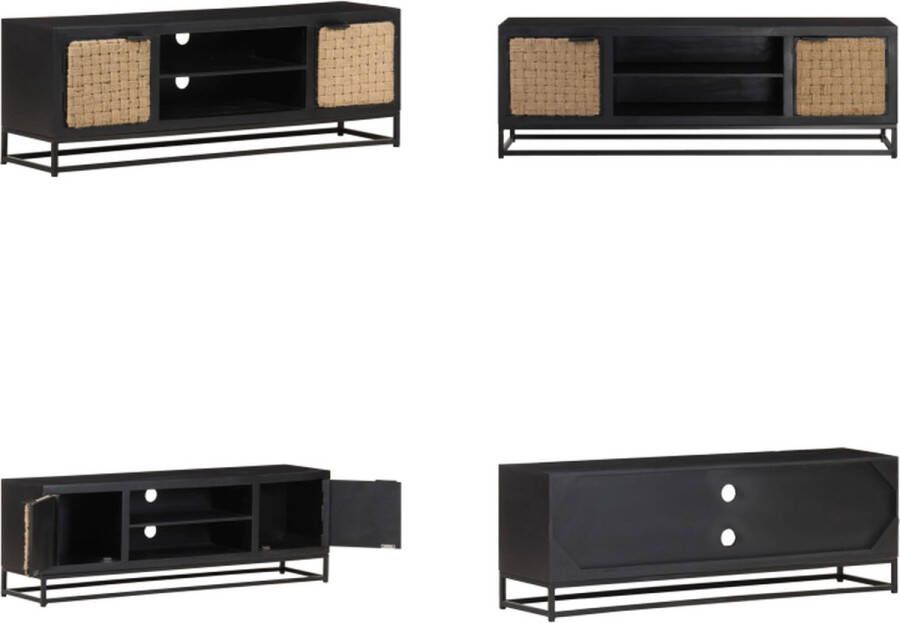 VidaXL Tv-meubel120x30x40 cm massief mangohout Tv-kast Tv-kasten Televisiekast Televisiekasten