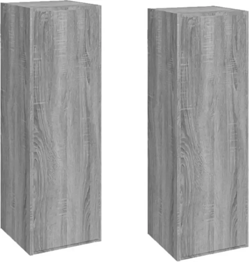 VidaXL -Tv-meubelen-2-st-30 5x30x90-cm-bewerkt-hout-grijs-sonoma-eiken - Foto 3