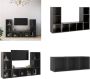 VidaXL Tv-meubelen 3 st 107x35x37 cm spaanplaat hoogglans grijs Tv-kast Tv-kasten Tv-standaard Tv-standaarden - Thumbnail 2