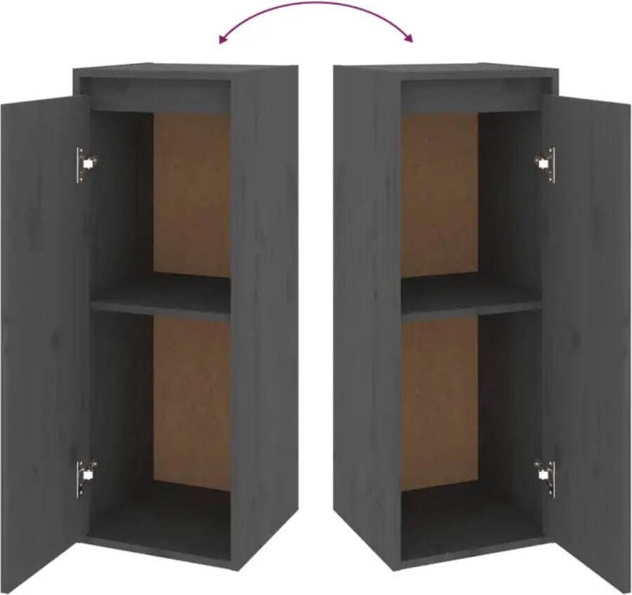 VidaXL -Tv-meubelen-5-st-massief-grenenhout-grijs - Foto 2