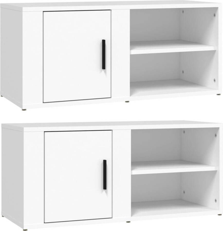 VidaXL -Tv-meubels-2-st-80x31 5x36-cm-bewerkt-hout-wit