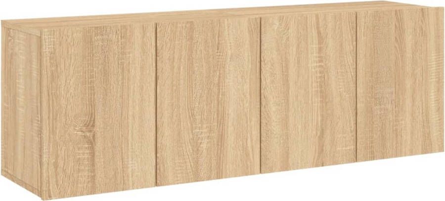 VidaXL Tv-meubels Set van 2 60x30x41 cm Sonoma eiken Tv-meubel Tv-meubelen Tv Kast Opbergkast - Foto 2