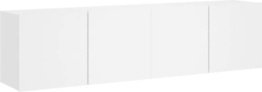 VidaXL -Tv-meubels-2-st-wandgemonteerd-80x30x41-cm-wit - Foto 4