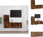 VidaXL Tv-meubelset 100x34.5x40 cm 40x34.5x100 cm gerookt eiken Kast - Thumbnail 2