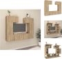 VidaXL TV-meubelset 60x30x30 cm 30.5x30x60 cm 80x30x30 cm Sonoma eiken Kast - Thumbnail 2